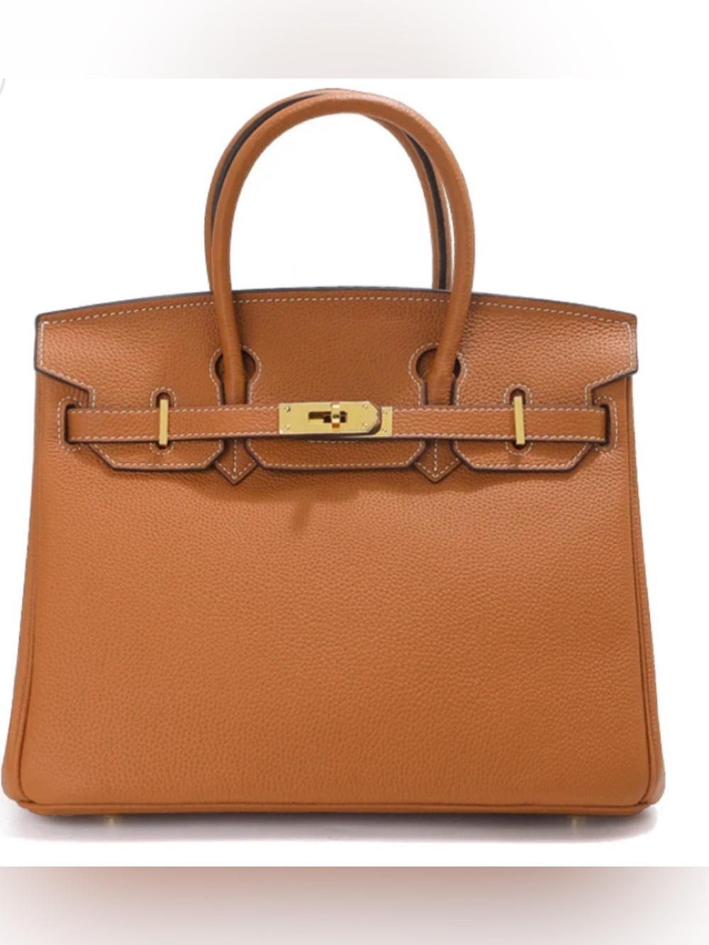 Absolutely stunning 100% leather fashionable tote with locker/keys. Must have!